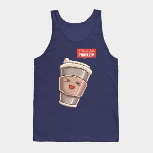 latte cup pixel problem Tank Top